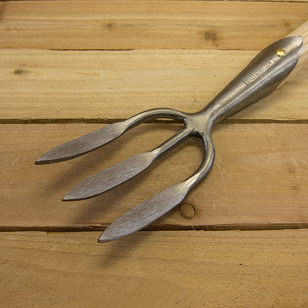 Long Weeding Fork (3-tine) by Sneeboer - Blade Front
