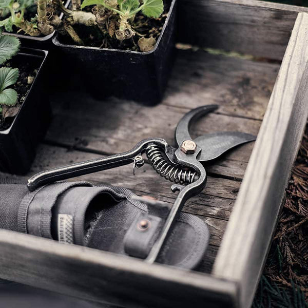 Pruner with Sheath by Barebones - pruners in garden box