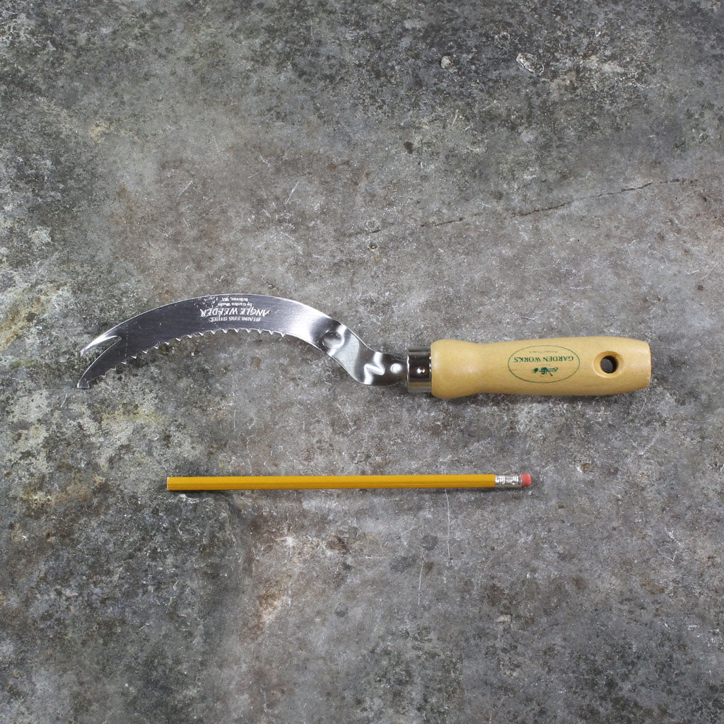 Angle Hand Weeder - size comparison