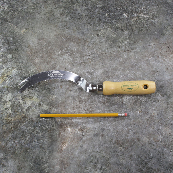 Angle Hand Weeder - size comparison
