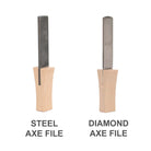 Axe Sharpening File by Gränsfors Bruk - both diamond & steel files
