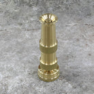 Brass Adjustable Water Nozzle by Dramm - on end