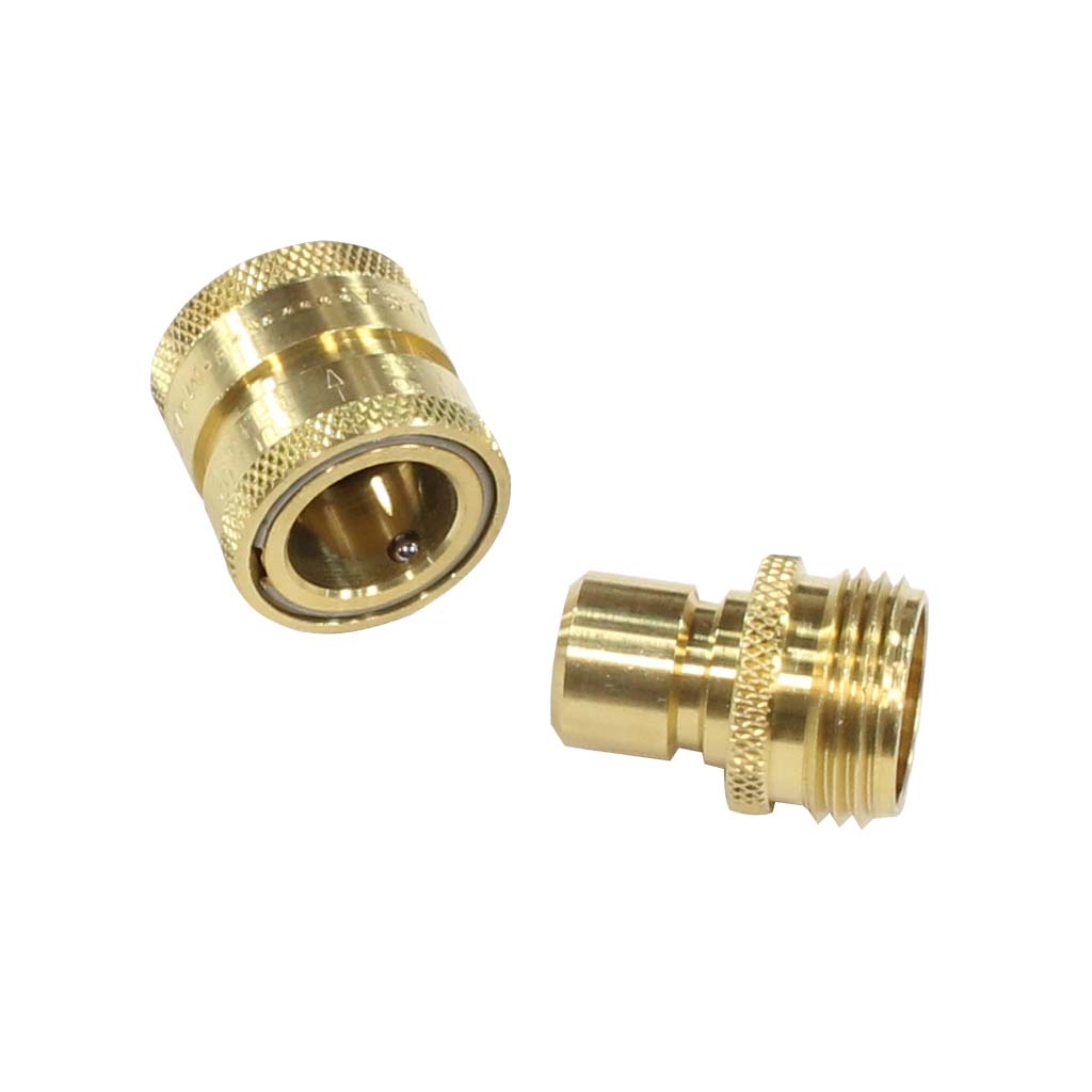 Brass Garden Hose Quick Connectors by Dramm