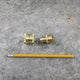 Brass Garden Hose Quick Connectors by Dramm - size comparison