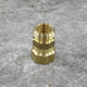 Brass Garden Hose Swivel by Dramm - side view