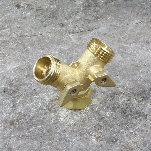 Brass Garden Hose Swivel by Dramm - valve side