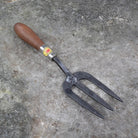 English Hand Garden Fork by Red Pig Garden Tools - front view