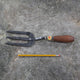 English Hand Garden Fork by Red Pig Garden Tools - size comparison
