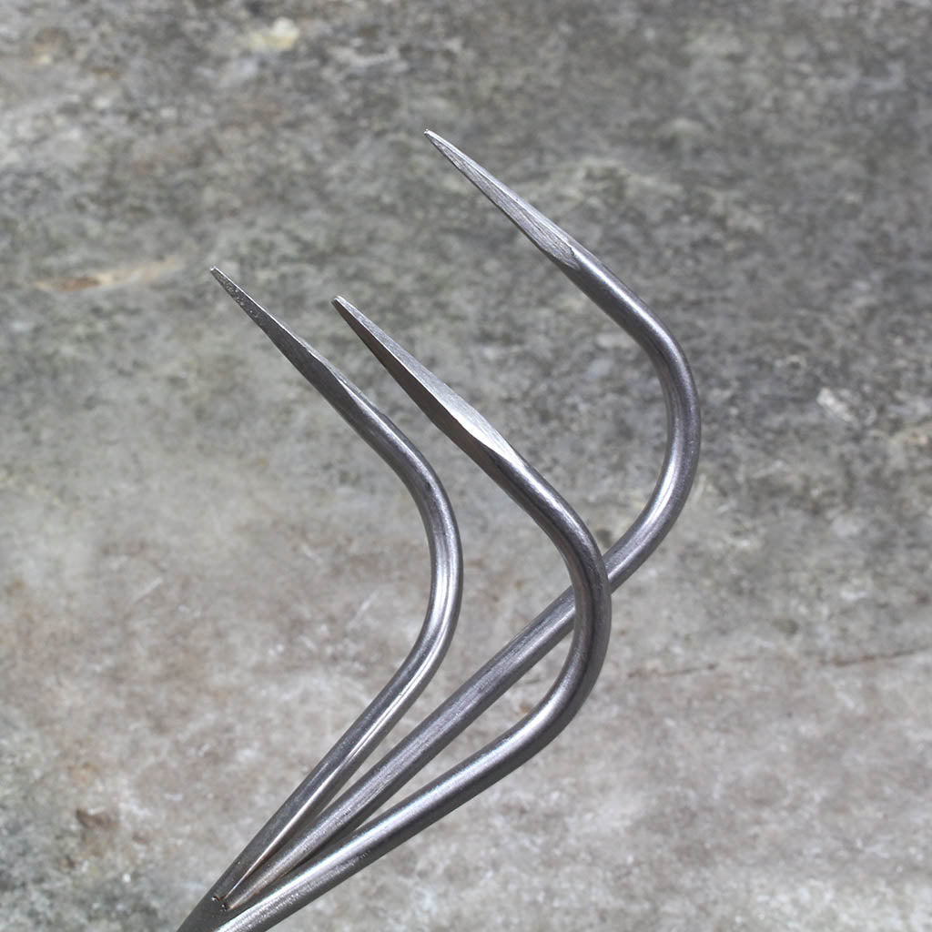Hand Garden Cultivator by Sneeboer - tines detail