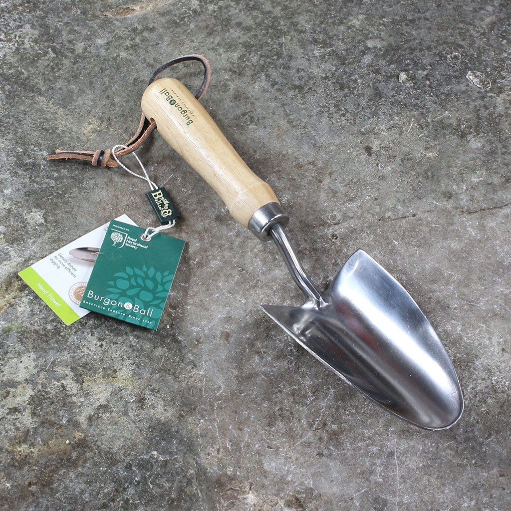 Garden Hand Trowel by Burgon & Ball - front view