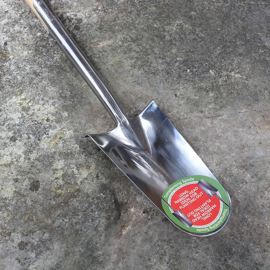 Garden Transplanting Spade by Burgon and Ball - front view