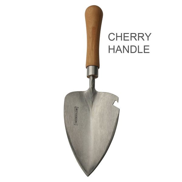 Garden Transplanting Trowel with Bottle Opener by Sneeboer - cherry handle