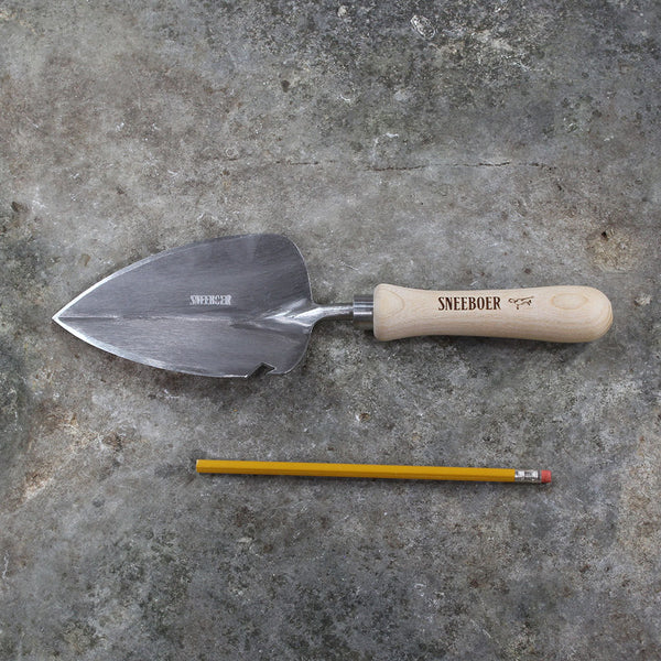 Garden Transplanting Trowel with Bottle Opener by Sneeboer - size comparison