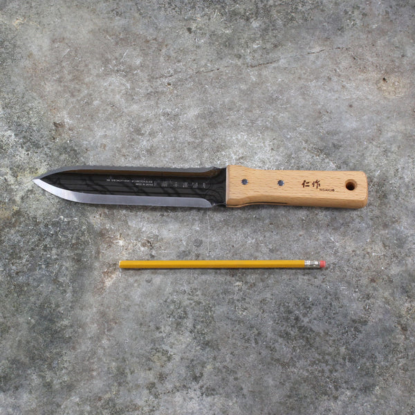 Hori Hori Garden Knife - size comparison