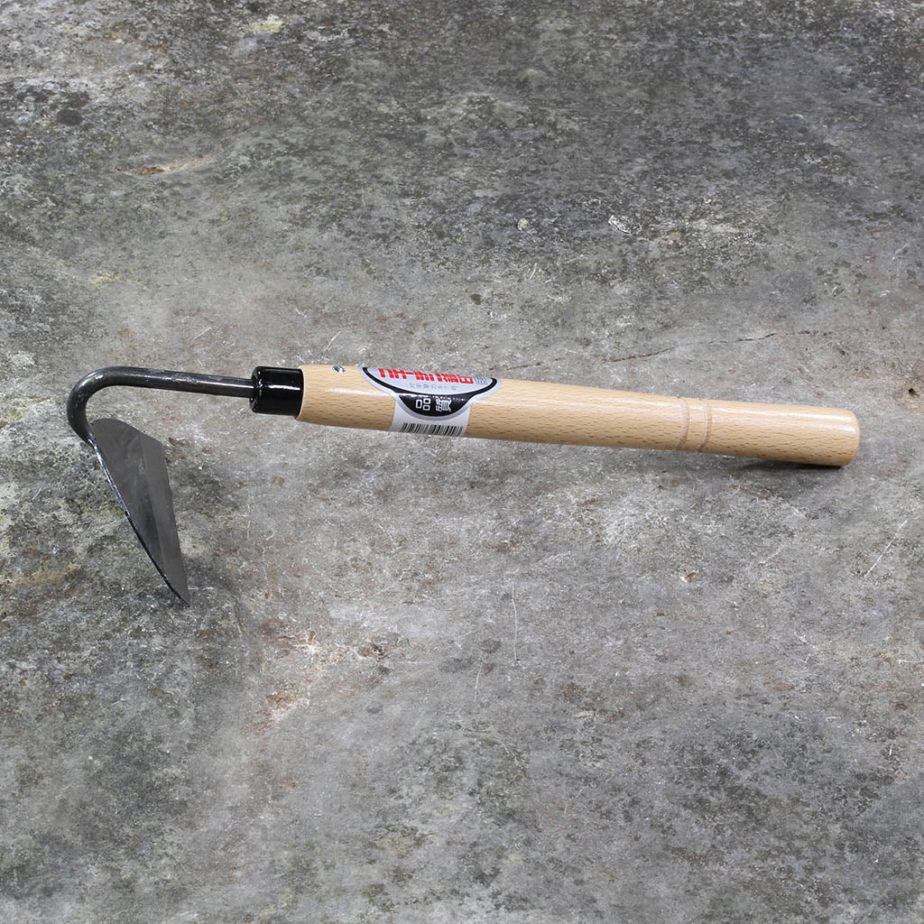 Japanese Half Moon Garden Hand Hoe - side view