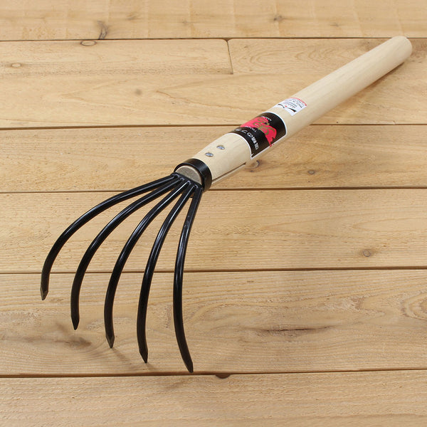 Japanese Mid-Handle Ninja Rake -front view