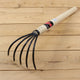 Japanese Mid-Handle Ninja Rake -front view