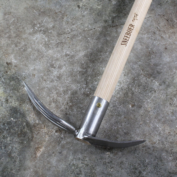 Long Garden Fork and Mattock by Sneeboer-side view