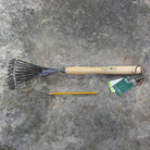 Mid-Handle Shrub Rake by Burgon and Ball - size comparison