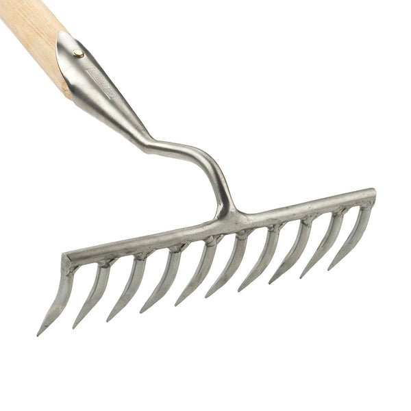 Narrow 10-Tine Garden Rake by Sneeboer