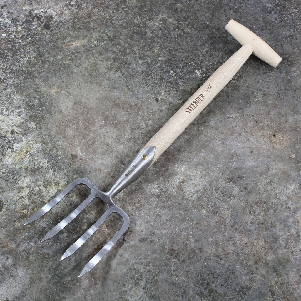 Perennial Garden Fork by Sneeboer Tools - top view