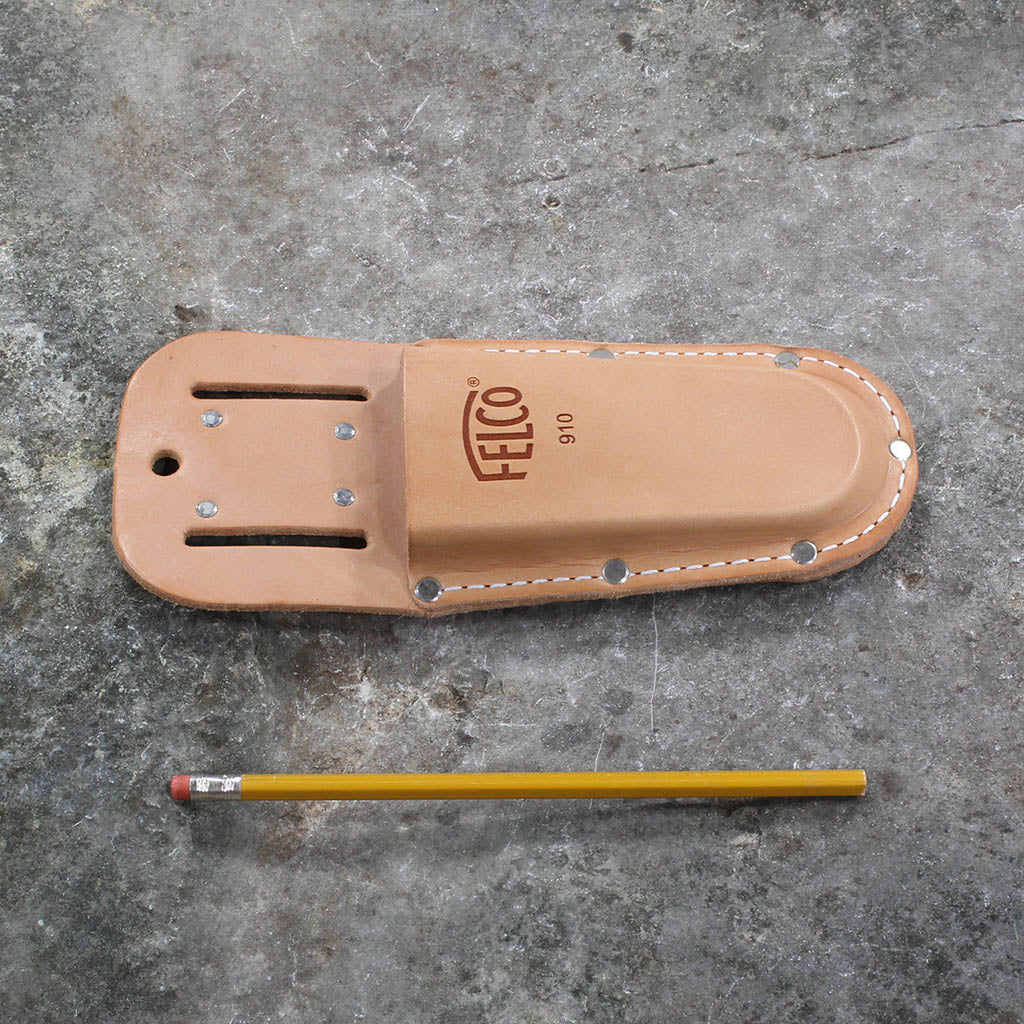 Leather Pruner Holster 910 by Felco - size comparison