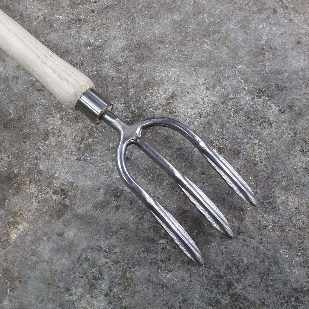 Raised Bed Hand Garden Fork by Sneeboer - back view