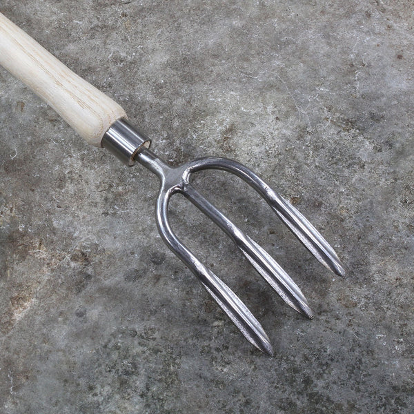 Raised Bed Hand Garden Fork by Sneeboer - back view