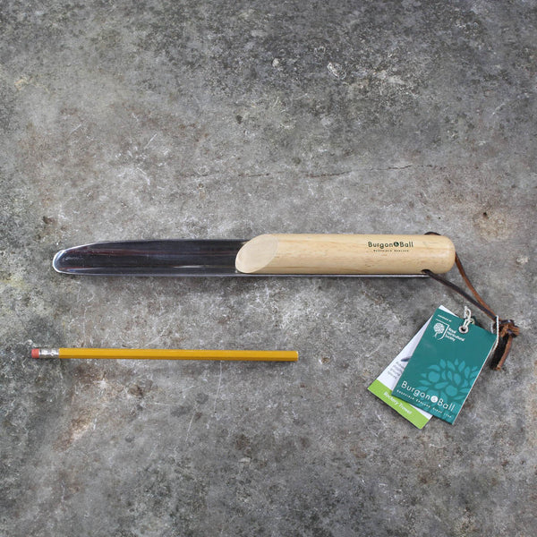 Rockery Garden Trowel by Burgon and Ball - size comparison