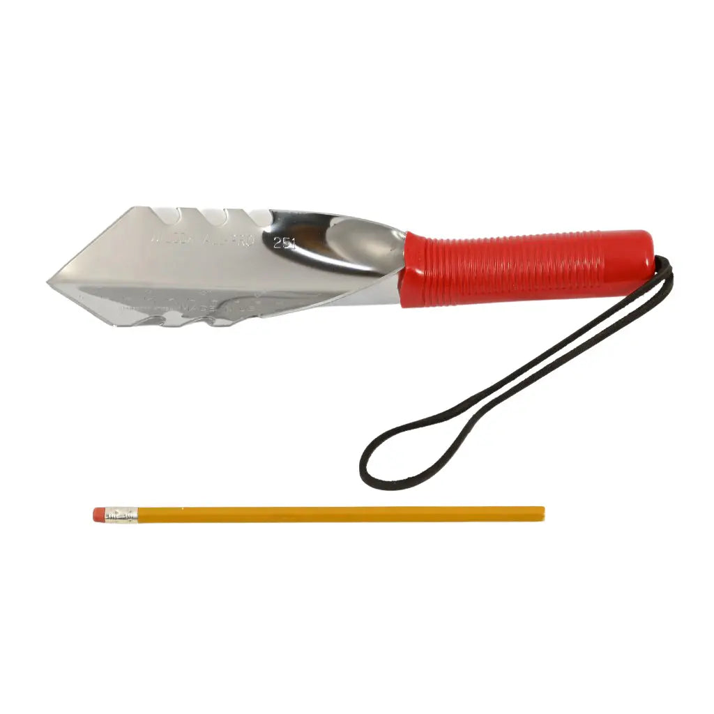 Side Cutter Garden Trowel by Wilcox size comparison