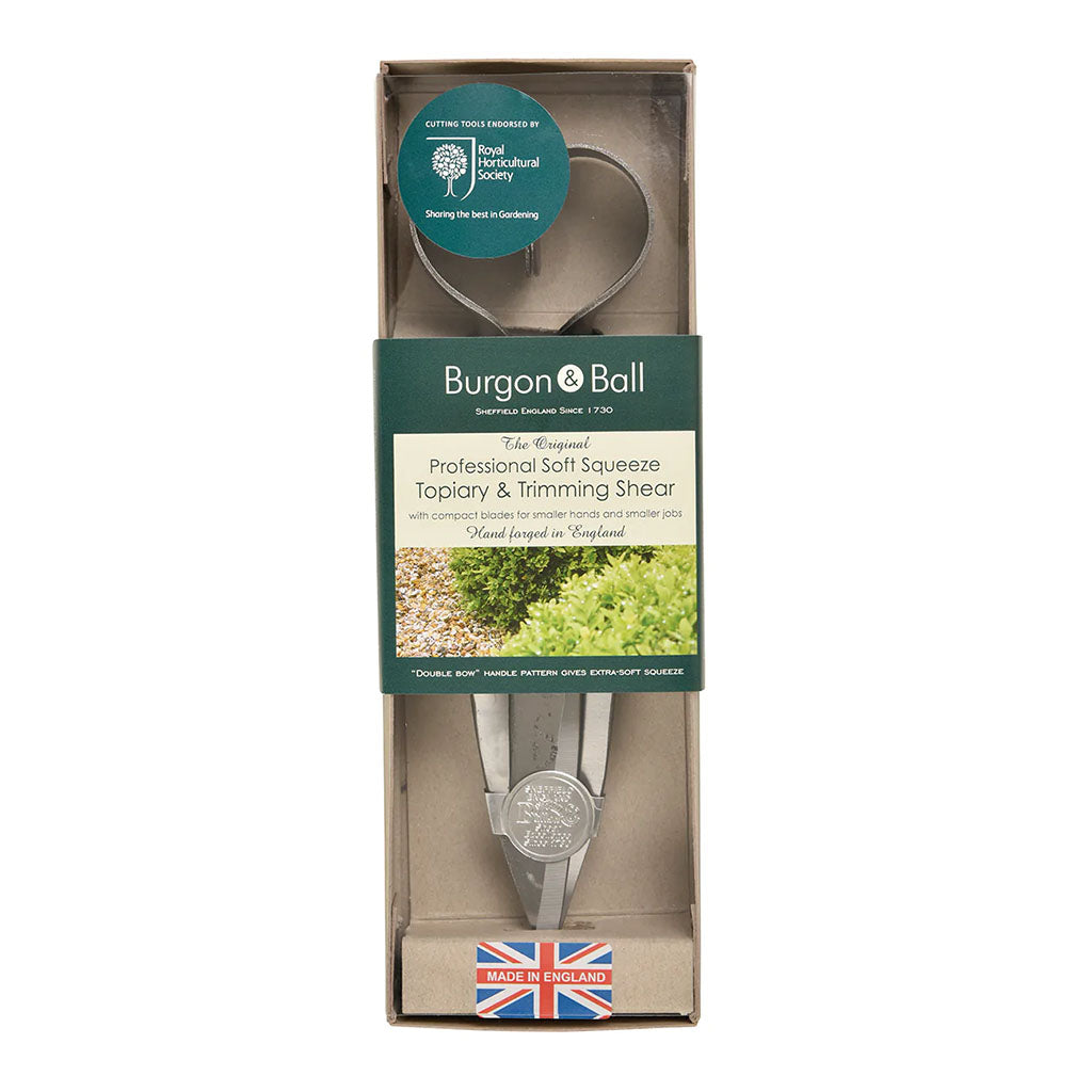 Small Professional Trimming Shear by Burgon & Ball - in packaging