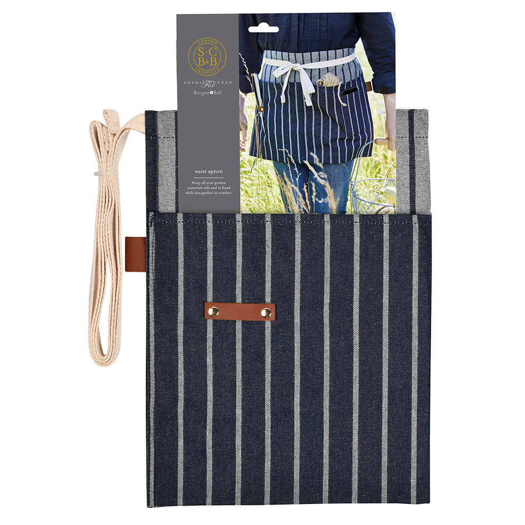 Sophie Conran Waist Apron by Burgon & Ball packaged