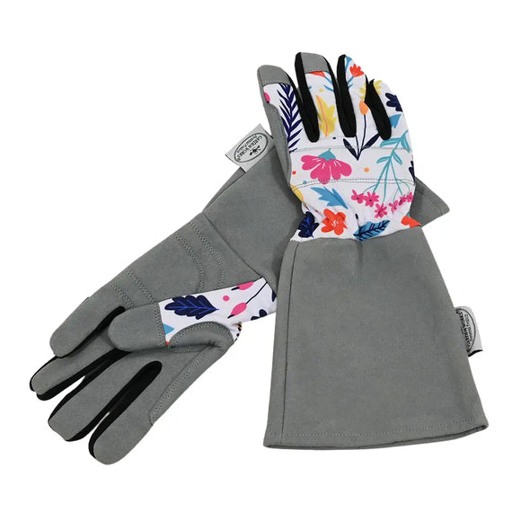 Spring Fling Gauntlet Garden Gloves
