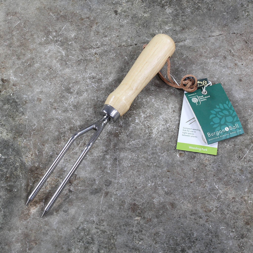 Weeding Fork by Burgon and Ball - back view
